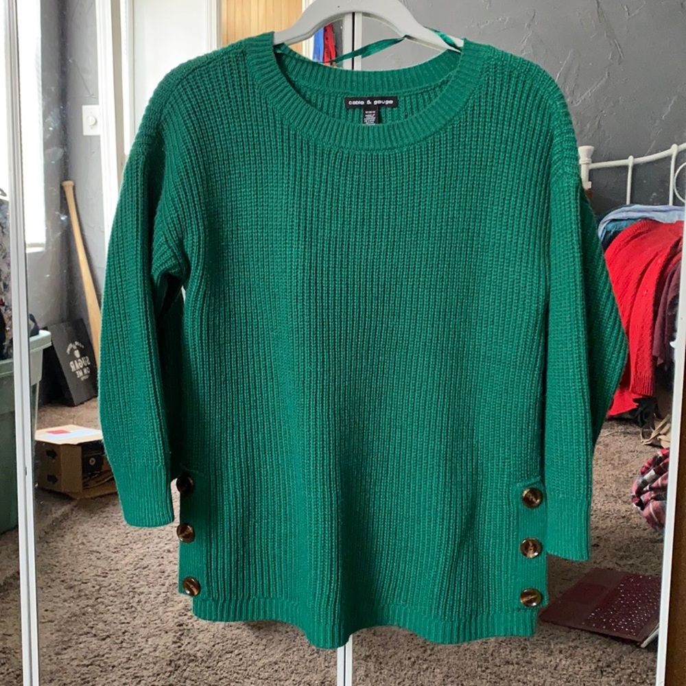 Green sweater